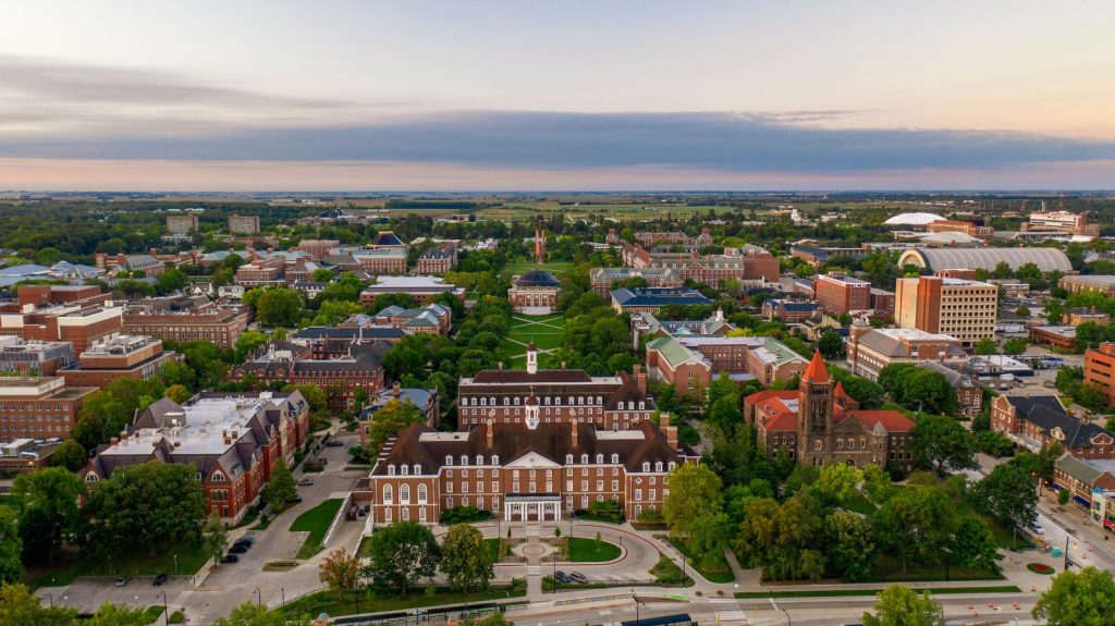 View of University of Illinois campus